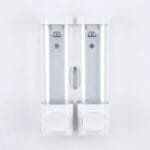 EBSD0012-250 ml set of 2 - white- abs double soap dispenser-ElriBird