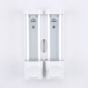 EBSD0012-250 ml set of 2 - white- abs double soap dispenser-ElriBird