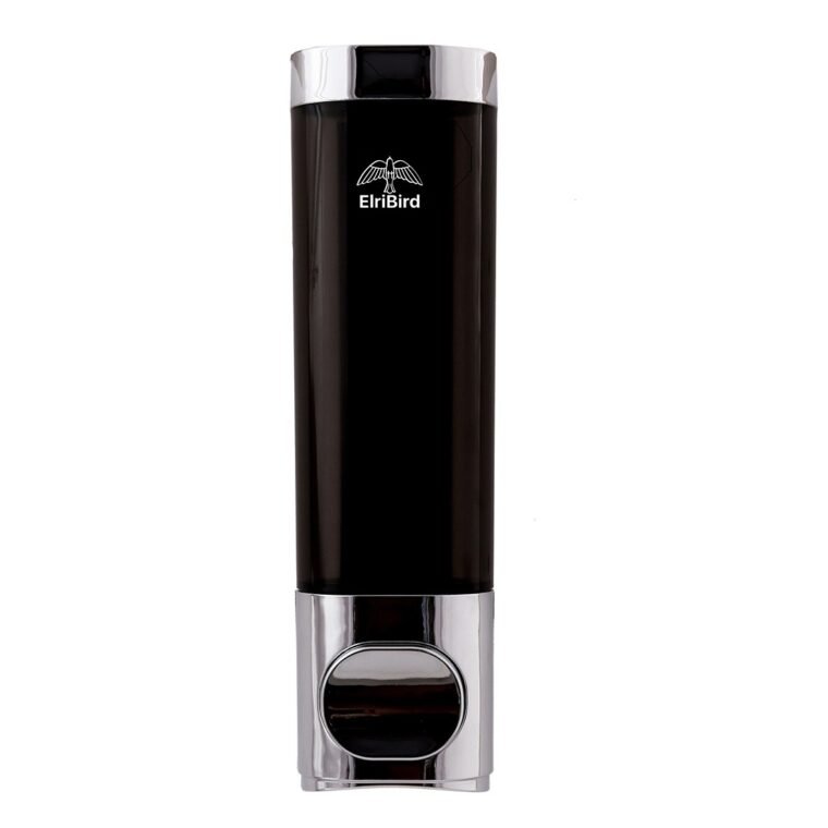 EBSD0013-250 ml - black -abs single soap dispenser-ELRIBIRD