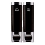 EBSD0014-250 ml set of 2 black - double soap dispenser-elribird