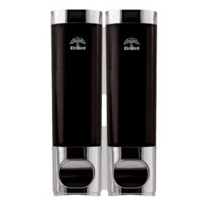 EBSD0014-250 ml set of 2 black - double soap dispenser-elribird