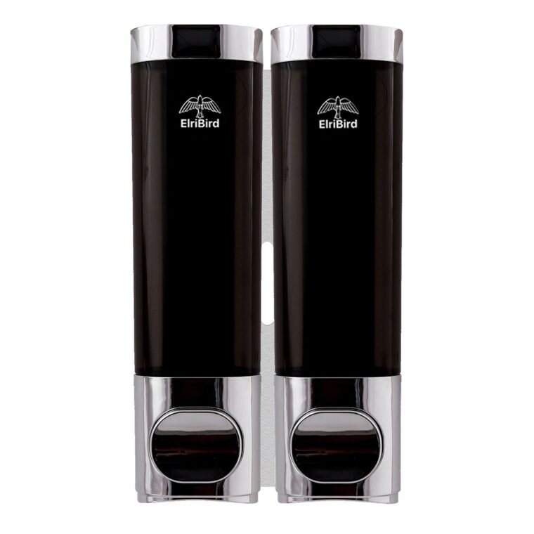 EBSD0014-250 ml set of 2 black - double soap dispenser-elribird