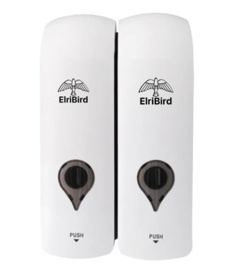 EBSD0018-300-ml-set-of-2-white-soap dispensers Elribird