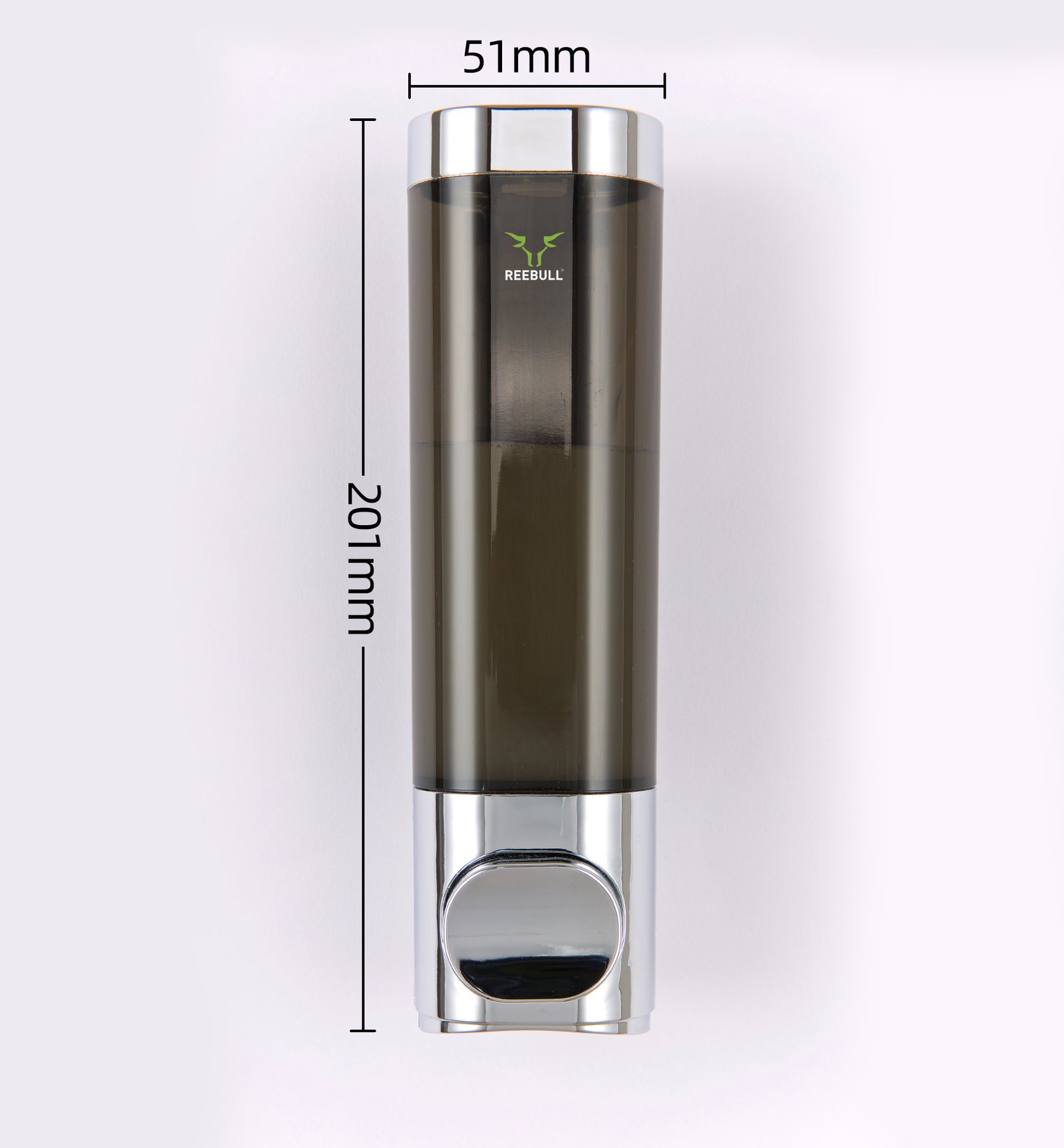 EBSD0015- 200 ml- Polycarbonates (PC) - black soap dispenser-ElriBird