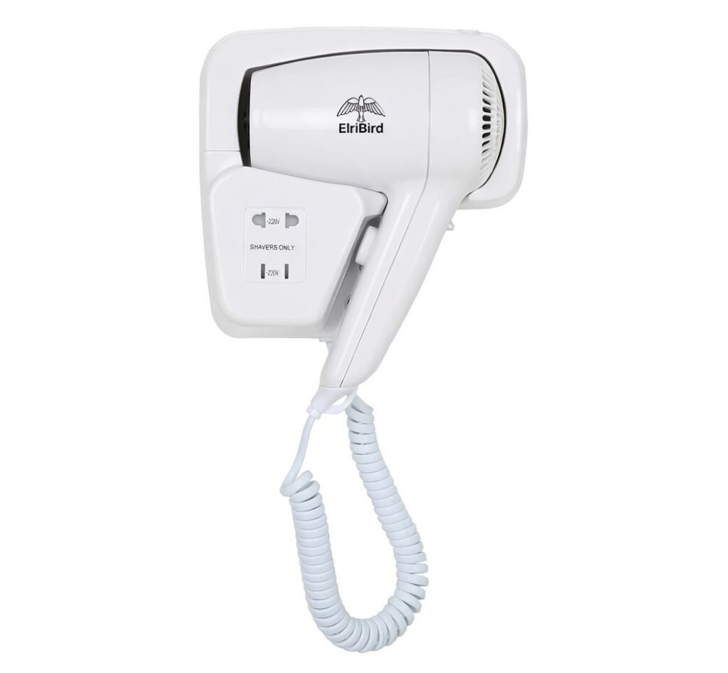 1200 watt hotel Hair dryer EBHR0001-Hair Dryer- ElriBird - 1200W Wall Mounted Hair Dryer For Hotel - EBHR0001