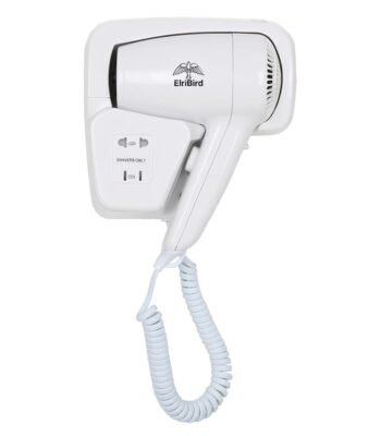 1200 watt hotel Hair dryer EBHR0001-Hair Dryer- ElriBird - 1200W Wall Mounted Hair Dryer For Hotel - EBHR0001