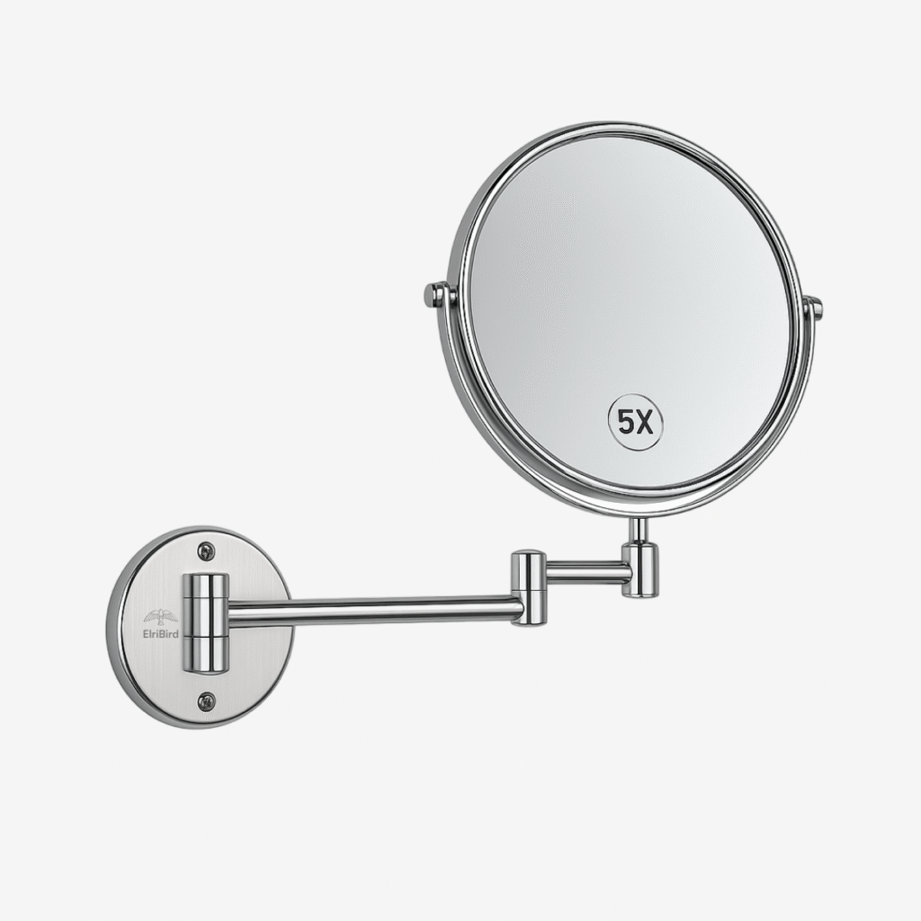 elribird Round Magnifying Mirror Wall Mounted - EBMR0001