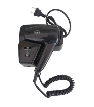 EBHR0018 - 1200 W- Black Color hair dryer for hotels ElriBird India LLP