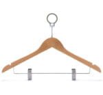 ElriBird Hotel Hangers - Anti-Theft Cloth Hanger With 2 Clips-EBCH0002-W