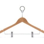 ElriBird Hotel Hangers - Anti-Theft Cloth Hanger With 2 Clips-EBCH0002-W