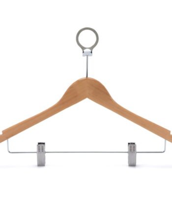 ElriBird Hotel Hangers - Anti-Theft Cloth Hanger With 2 Clips-EBCH0002-W