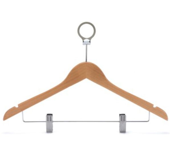 Anti-Theft Cloth Hanger With 2 Clips