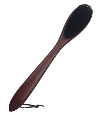 Shoe Brush With Horn With Leather Thong