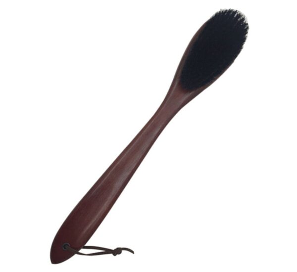 Shoe Brush With Horn With Leather Thong