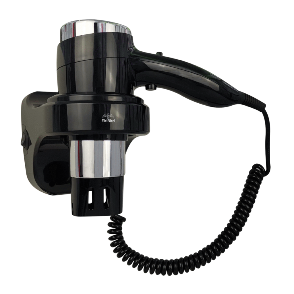elribird India Hotel Hair Dryer Manufacturer 1600w-black-abs-hair-dryer EBHR0008