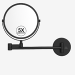 elribird India Hotel Magnifying Mirror Manufacturer Magnifying Mirror Black For Hotels-ebmr0003