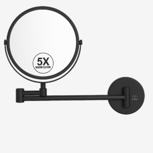 elribird India Hotel Magnifying Mirror Manufacturer Magnifying Mirror Black For Hotels-ebmr0003