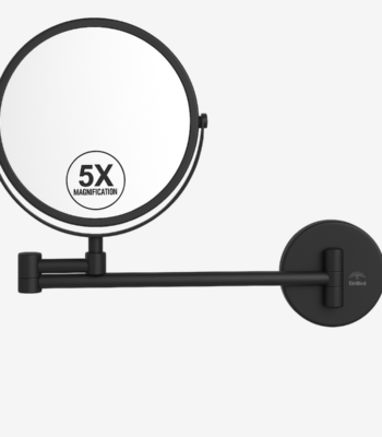 elribird India Hotel Magnifying Mirror Manufacturer Magnifying Mirror Black For Hotels-ebmr0003
