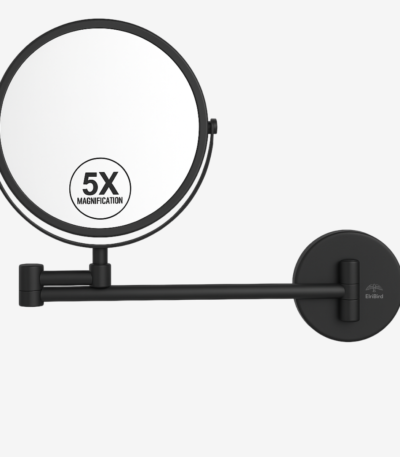 elribird India Hotel Magnifying Mirror Manufacturer Magnifying Mirror Black For Hotels-ebmr0003