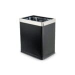 10L Matte Black Steel Open Top Dustbin for Hotels #1PRICE - elribird - ebwb0029