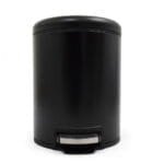 5L Matte Black Pedal Bin Stainless Steel - ElriBird Pedal Bin EBWB0018-BL