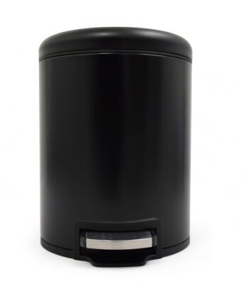 5L Matte Black Pedal Bin Stainless Steel - ElriBird Pedal Bin EBWB0018-BL