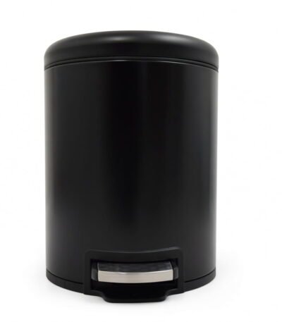 5L Matte Black Pedal Bin Stainless Steel - ElriBird Pedal Bin EBWB0018-BL