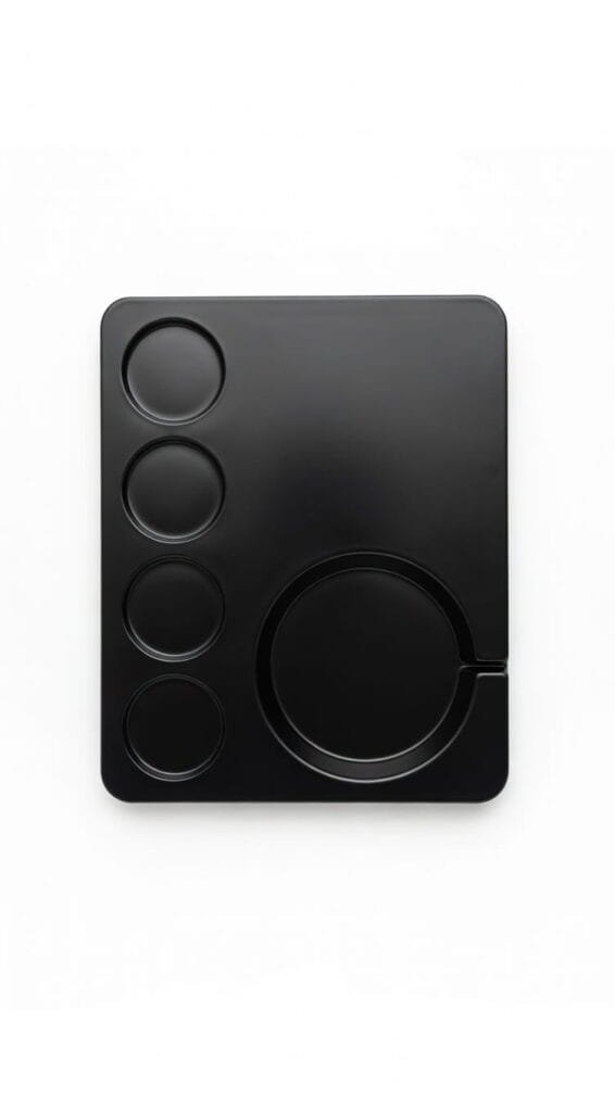 Black Melamine Hotel Room Kettle Tray at BEST #1PRICES - ElriBird - EBKL0023 - Black Melamine Hotel Room Kettle Tray