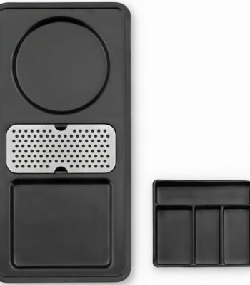 Black Melamine Hotel Room Kettle Tray - elribird hotel kettle tray - EBKL0020