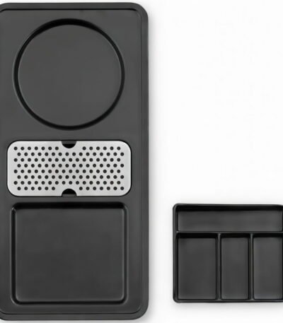 Black Melamine Hotel Room Kettle Tray - elribird hotel kettle tray - EBKL0020