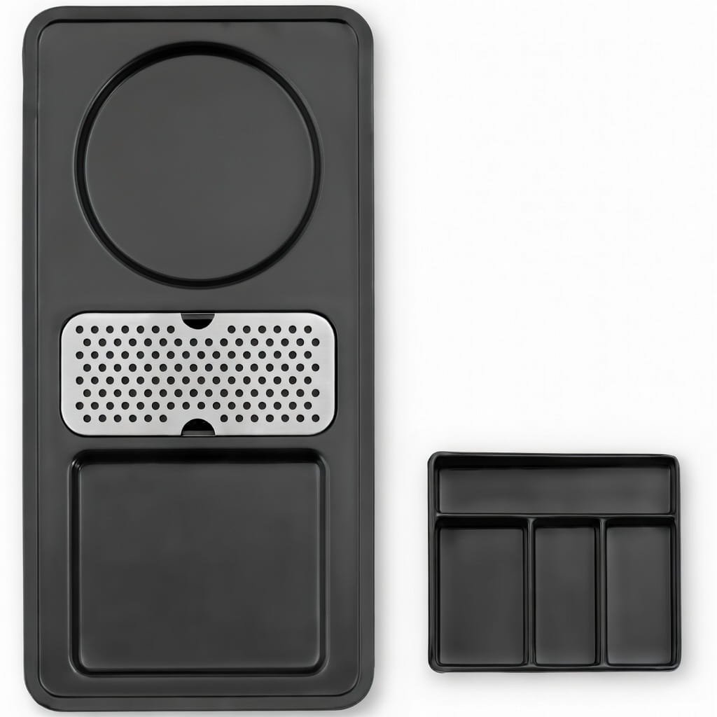 Black Melamine Hotel Room Kettle Tray - elribird hotel kettle tray - EBKL0020 Black Melamine Hotel Room Kettle Tray - elribird hotel kettle tray - EBKL0020