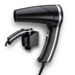 Black Wall-Mounted Hair Dryer for Hotel Bathrooms 1200W — DC Motor - ElriBird - EBHR0021