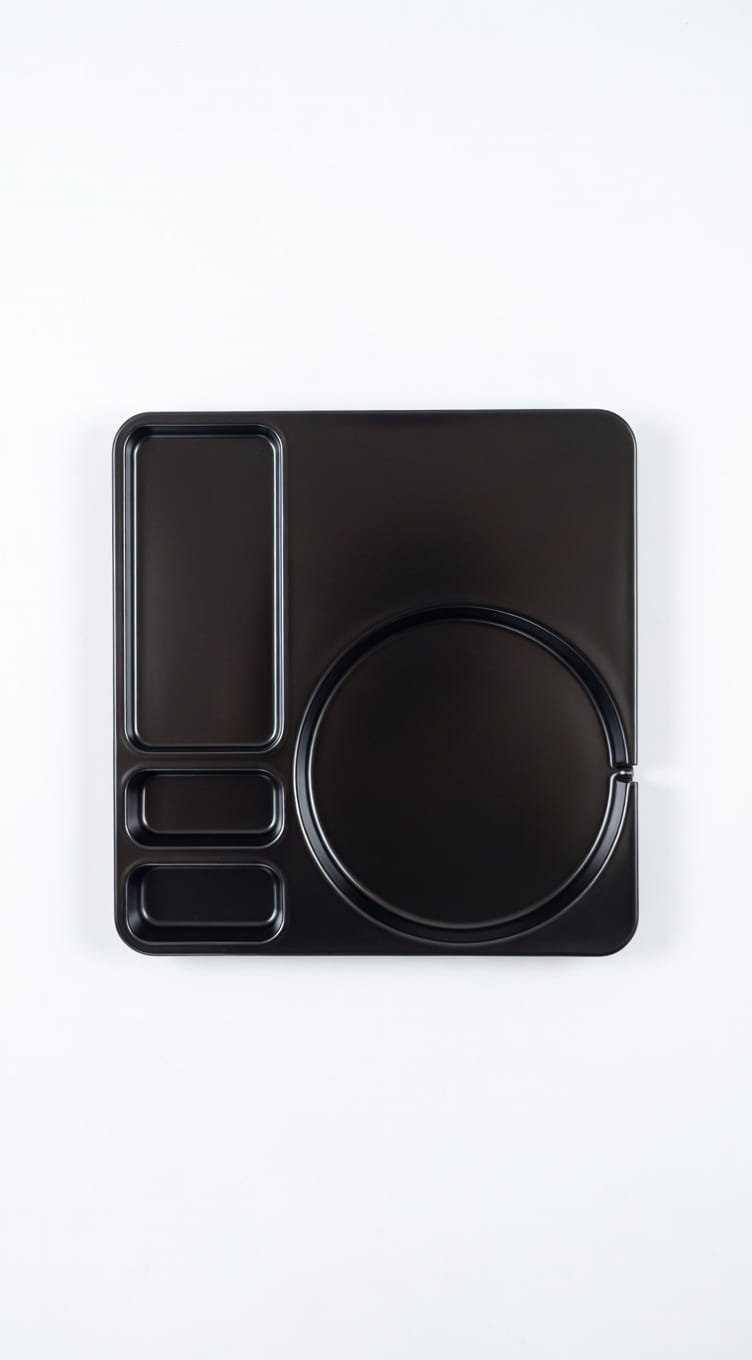 Compact Black Melamine Hotel Kettle Tray – EBKL0022 Compact Black Melamine Hotel Kettle Tray – EBKL0022