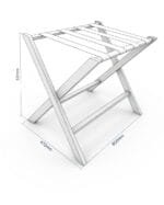 Stainless Steel Hotel Luggage Rack - Image 2