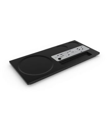 ElriBird - Kettle Hotel Room Melamine Tray - EBKL0021 Black Melamine Kettle Tray For Hotel Room