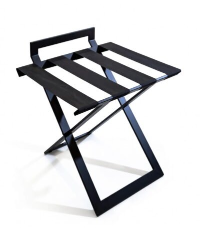 Foldable Hotel Luggage Rack with Backstand - ElriBird Hotel Luggage Rack Manufacturer - EBLRK0004