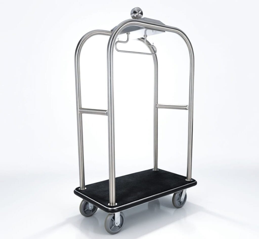 Hotel Luggage Trolley Stainless Steel Bellman Cart for Hotels & Resorts India-ElriBird-EBLT0018