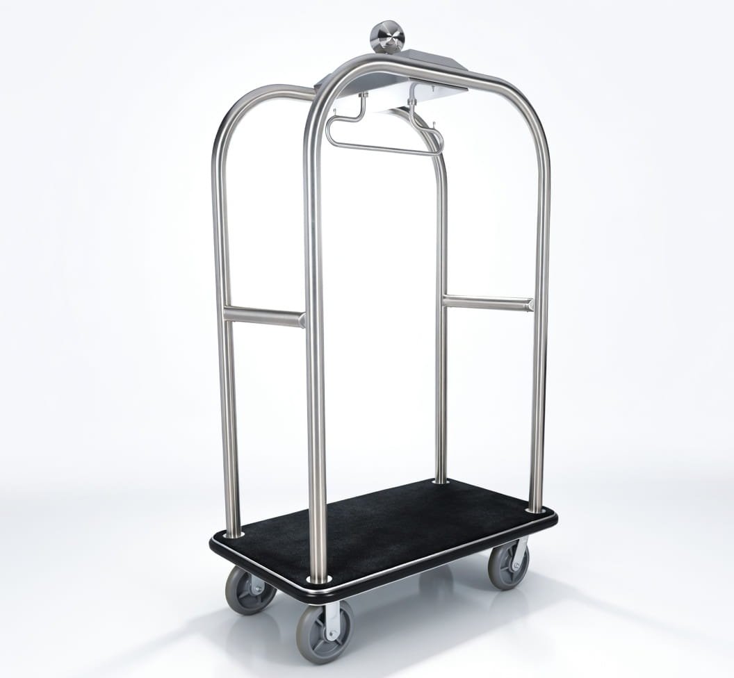 Hotel Luggage Trolley Stainless Steel Bellman Cart for Hotels & Resorts India-ElriBird-EBLT0018 Hotel Luggage Trolley Stainless Steel Bellman Cart for Hotels & Resorts India-ElriBird-EBLT0018