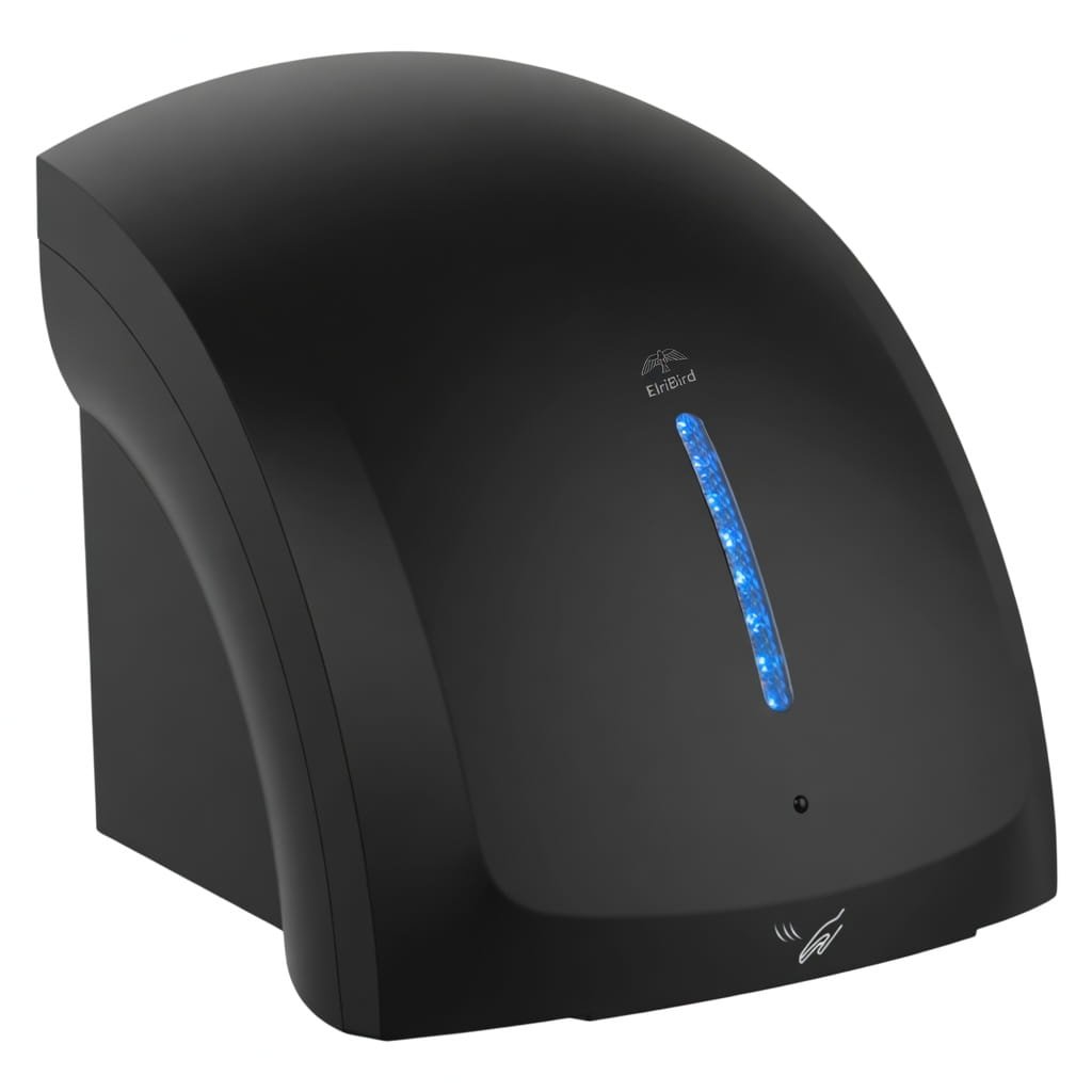 Black Touchless Hot & Cold Hand Dryer 1800W ELRIBIRD hand dryer india EBHD0003 Black Hot & Cold Automatic Hand Dryer 1800W ELRIBIRD hand dryer india EBHD0003