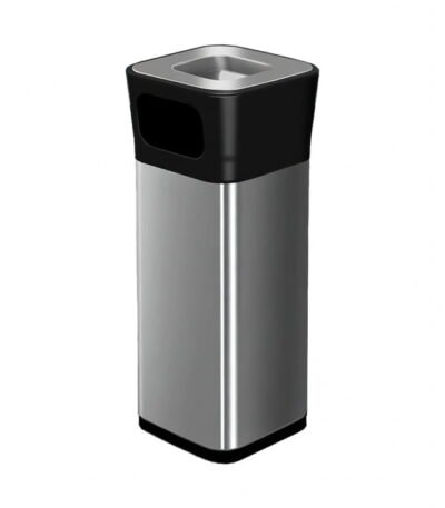 Outdoor Trash Bin with Ashtray for Hotels - ElriBird Outdoor Trash Can Manufacturer - EBWB0047